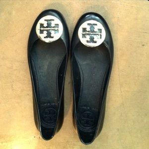 Tory Burch Reva Metal Jelly Flats